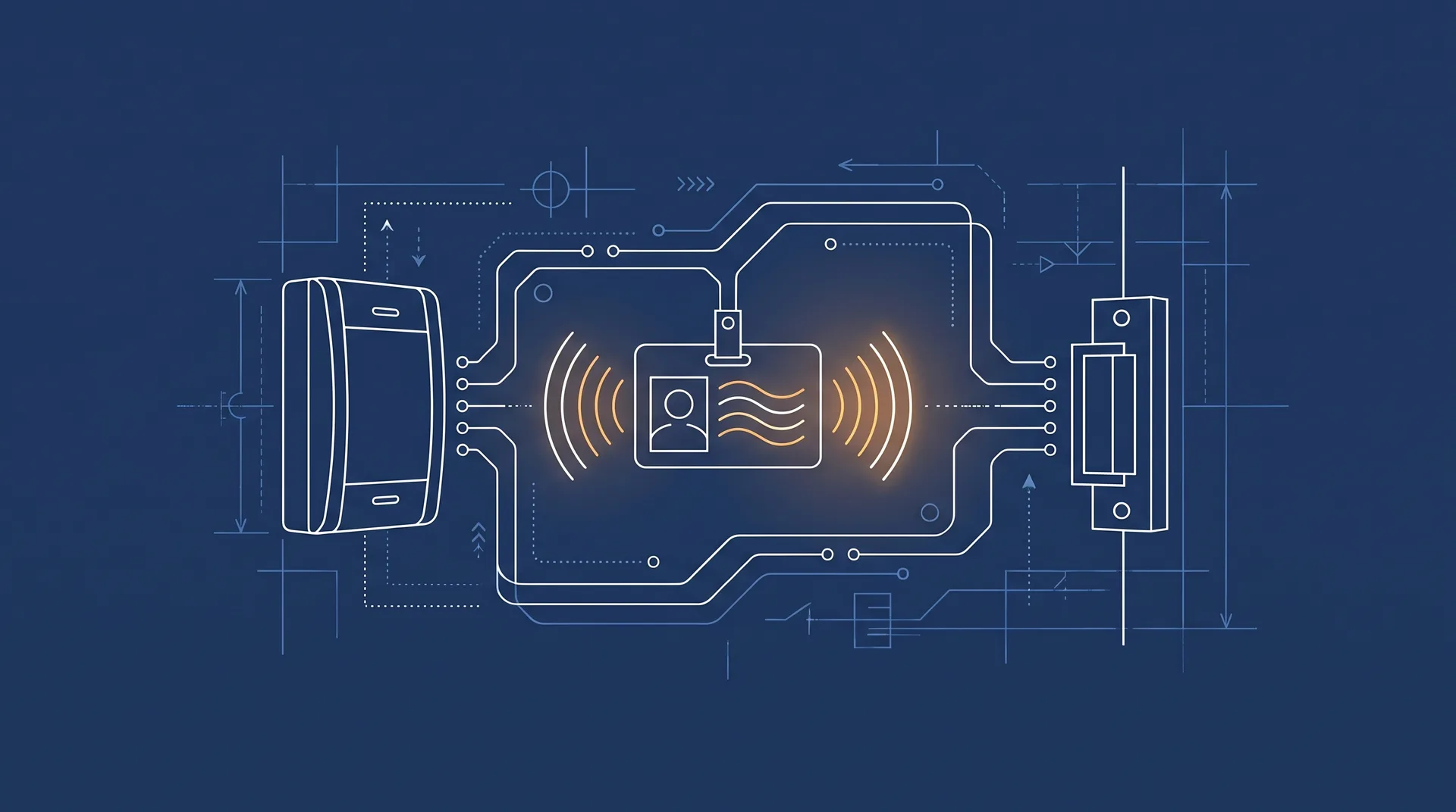Illustration technique stylisée — VIGIK+ — Nouveau standard La Poste, obligatoire fin 2030