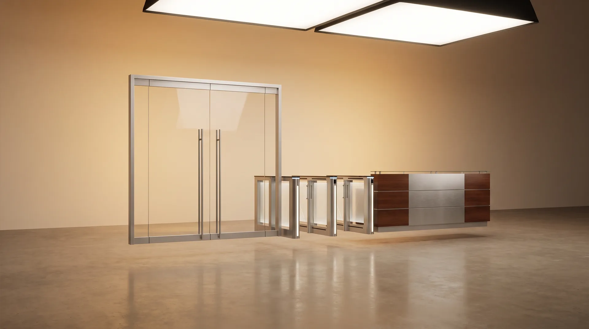 Tertiaire & bureaux : module d'équipements du secteur en rendu studio CGI
