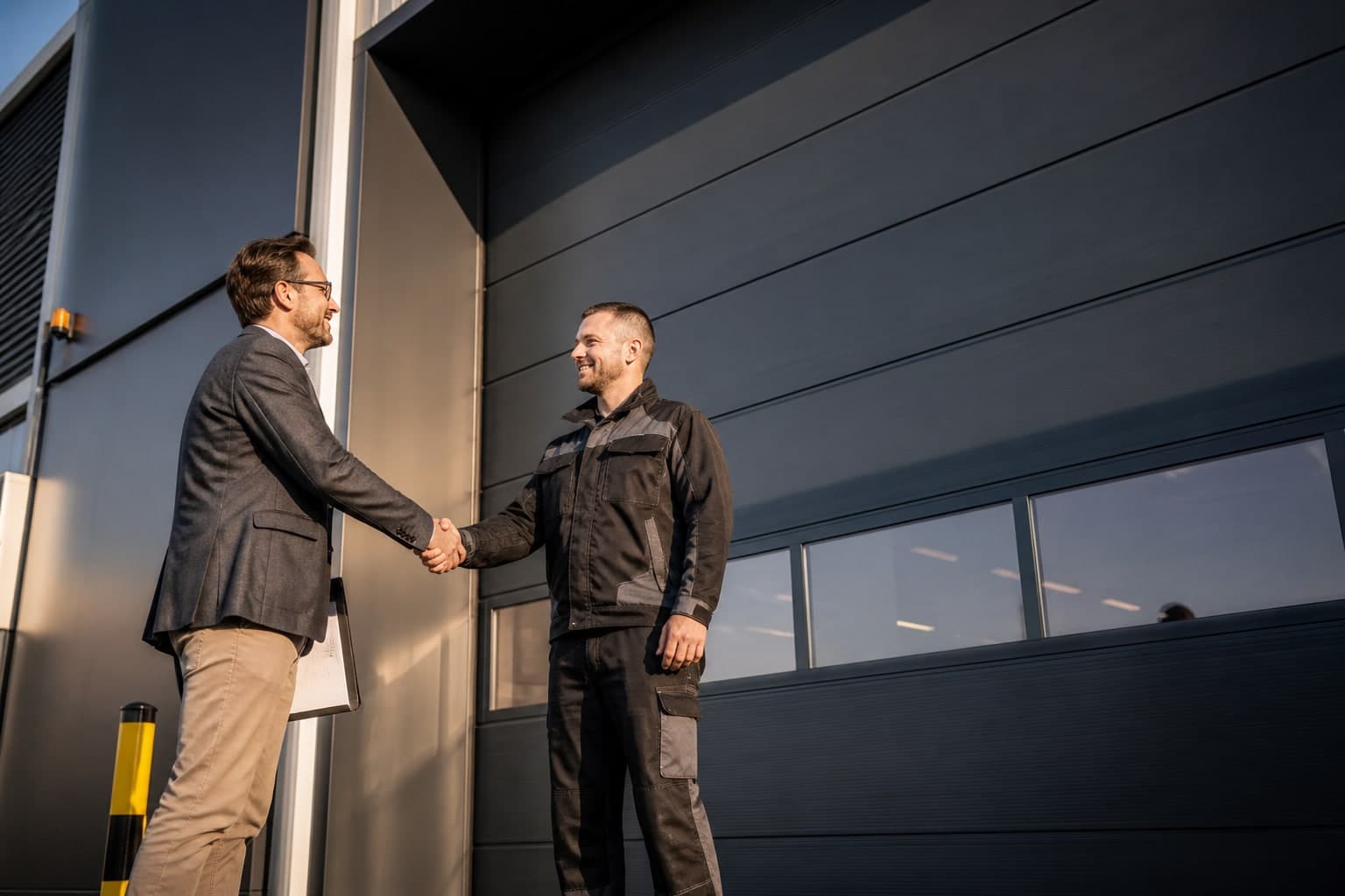 Rénovation d'un portail coulissant 12m sur site logistique
