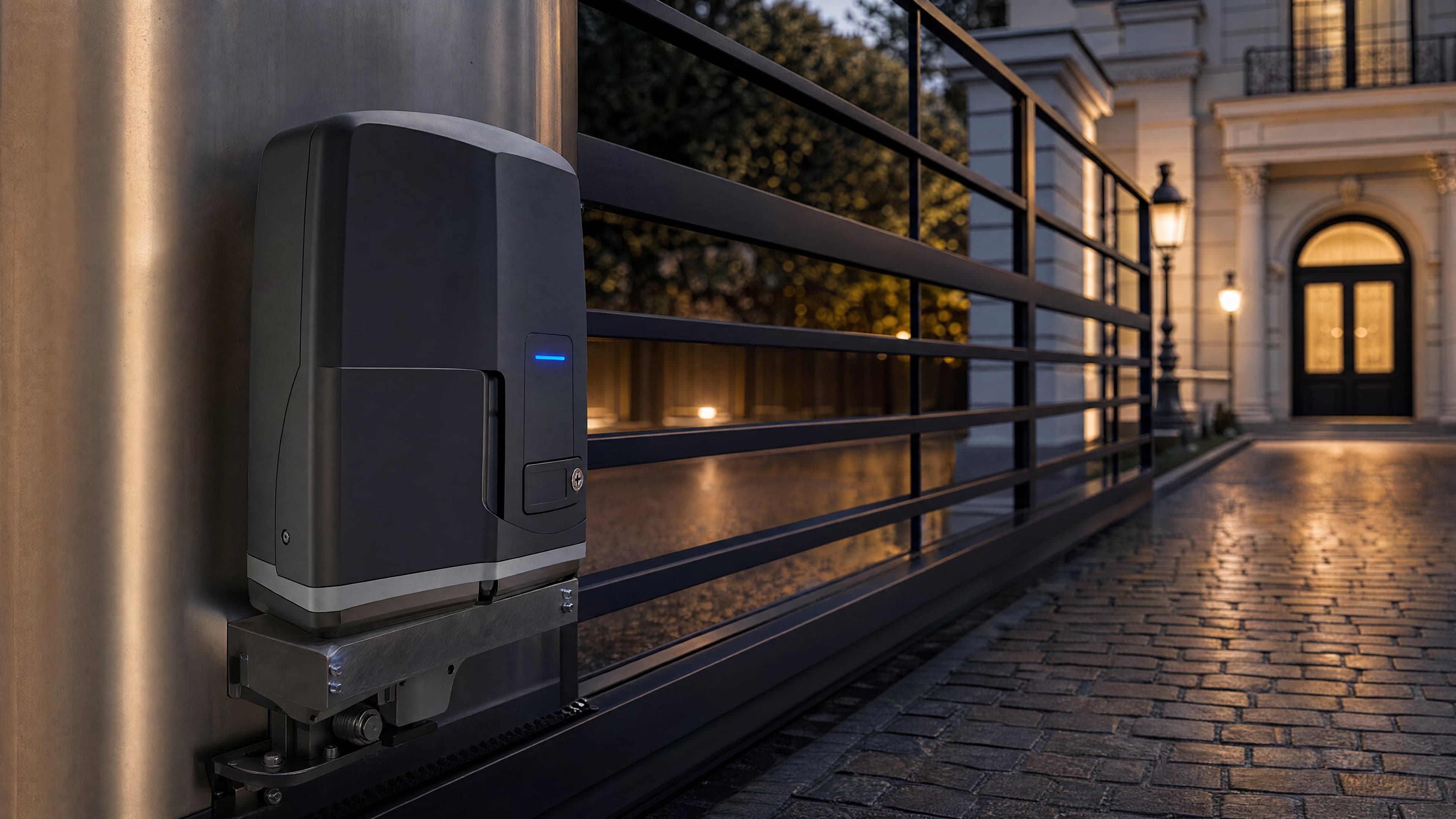 Motorisation portail coulissant Came BX-78 anodisé anthracite résidentiel premium Paris
